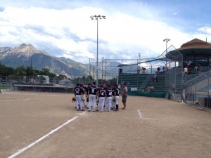 The Wasatch Mountains provide a picturesque backdrop for the Pioneer Days Tournament in Salt Lake City, Utah (click to enlarge)