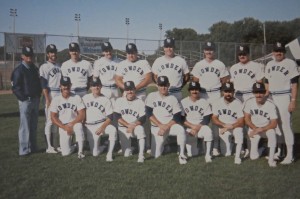 1984 Lowder Electric, Bakersfield, CA, Runner-up ASA "A" Nationals. (Editor, back row, third player from left, click to enlarge)