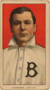 My baseball card of James "Steamer" Flanagan (April 20, 1881 – April 21, 1947)