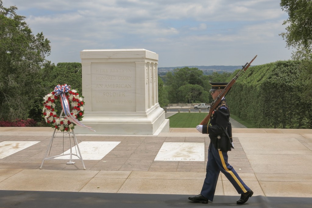 Tomb of the Unknown Soldier, Police Week, May 11, 2015 (photo by Maddy, click to enlarge)