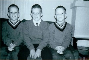 The Flanagan boys, Bob, Jim and Rick, 1964