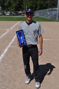 Erick Chaparro, of Team Browning,  Best Pitcher 2015 Pioneer Days (photo courtesy of Jacob Huff, click to enlarge)