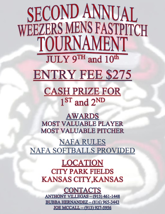 Weezers Tournament Flyer